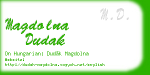 magdolna dudak business card
